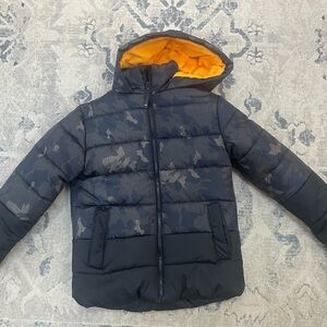 Kids Camo Puffer Jacket with Hood